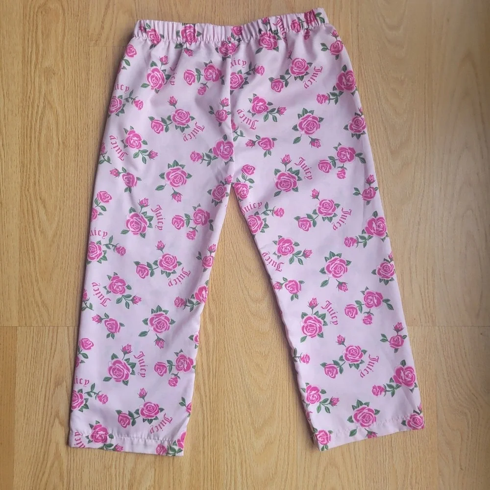 Juicy Couture Pink Rose Pajama Set‎ Sleepwear Girls 4/5